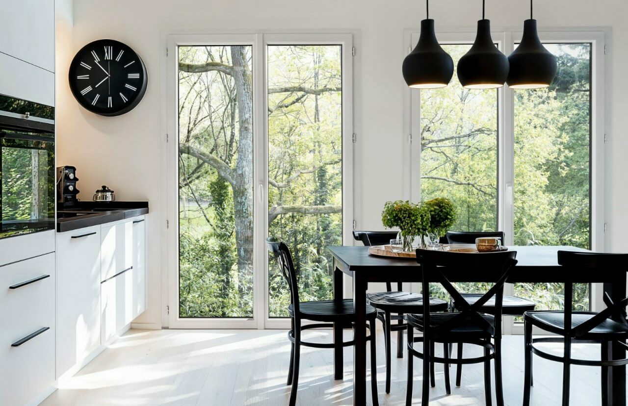 Pose de porte extérieur moderne à Challans par FG Habitat menuiserie extérieur en Vendée.